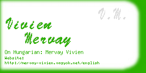 vivien mervay business card